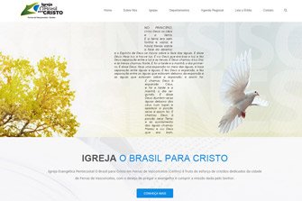 Igreja O Brasil para Cristo - Criação do site e otimzação